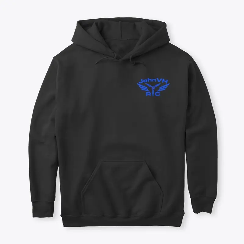 Pullover Hoodie with Blue Logo